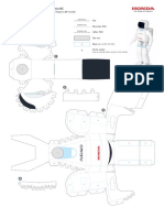 For Instructions On Assembling The ASIMO Papercraft Model.: Solid Line