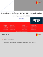 Functional Safety - IEC 61511 Introduction: New Plymouth, 11 April 2013