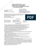 Clinical Professor of Accounting Administrative Director, Accounting Ph.D. Program Texas A&M University