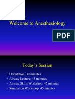 Orientation To Anesthesia