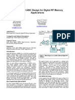 Mixed-Signal ASIC Design For Digital RF Memory Applications: Michael J. Groden James R. Mann