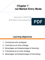 Chapter 7 International Market Entry Mode - Amended