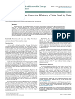 Enhancing Photoelectric Conversion Efficiency of Solar Panel by Watercooling