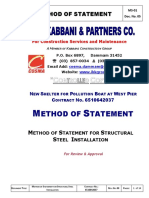 Method of Statement Structural Steel