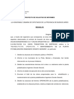 Solicitud de Informe Donato Gerardi - El Teclado