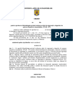 ORDIN Pentru Aprobarea Metodologiei Privind Evaluarea Stării de Siguranță A Digurilor NTLH 072 Final