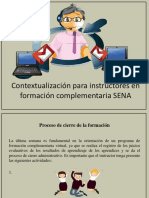 Contextualización para Instructores en Formación Complementaria SENA