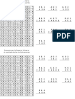 Sopa de Números Con Decimales
