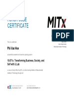 MITx Certification PHV