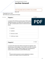 Costos y Presupuestos Examen Final - Semana 8