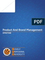  Product and Brand Management