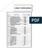 Daftar Obat Alkes Trolley Emergency