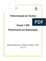 Grupo 1-300-15 - Preliminares para Manutenção e Construção Eletromecânica em Subestação