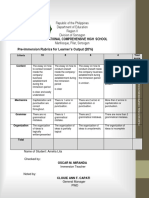 PWD Rubrics