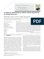 A Bottom-Up Methodology To Estimate Vehicle Emissions For The Beijing Urban Area