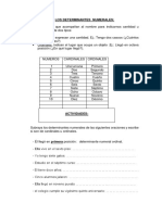 Los Determinantes Numerales