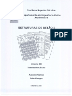 54564454233estruturas de Betão I - Tabelas de Calculo575454545