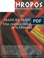 Manuel Mantero. Una Poética Indagatoria de La Otredad - VV - Aa