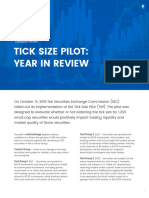 Tick Size Pilot: Year in Review