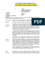 Sesion de Tutoria Cuarto Grado #07 ¿Quiénes Somos, Cómo Somos, Qué Merecemos?