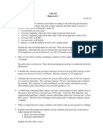 Metallic Corrosion and Polymer Degradation #535 Course HW 3