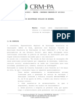 Parecer CRM - PA - Dispõe Sobre Responsabilidade Técnica e A Constante Presença Do Mesmo em Clínicas de Vacinação