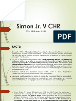 Simon JR Vs CHR Case Presentation