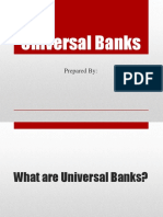 Universal Banks: Prepared by