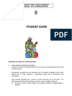 Student Guide: Pertandingan Tunas Saintis Peringkat Kebangsaan 2012 Di MRSM Pontian