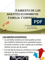 Comportamiento de Los Agentes Economicos Familia y Empresa