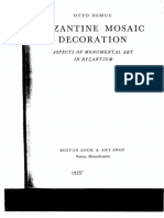 Byzantine Mosaic Decoration Demus PDF