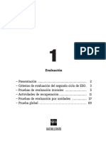 Evaluación 1º Bachillerato Biología y Geología PDF