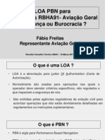 LOA PBN para AViação Geral Segurança Ou Burocracia