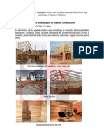 Aplicación de La Madera para Un Sistema Constructivo de Vivienda para La Región