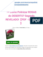 → MANUAL Belas ROSAS do DESERTO? Segredo REVELADO!【PDF - GRÁTIS】�