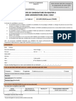 Dossier Candidature m2 PDF