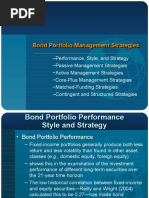 Bond Portfolio Management Strategies