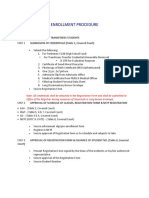 Enrollment Procedure: Incoming Freshmen and Transferees Students