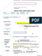 Bending and Ovalization of Thin Walled Hollow Tubes Beyond Strength of