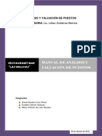 Ejemplo Manual de Analisis y Valuacion de Puestos