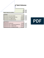 Partial Horizontal Tank Volumes: Parameters