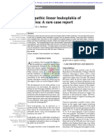 Idiopathic Linear Leukoplakia of Gingiva: A Rare Case Report