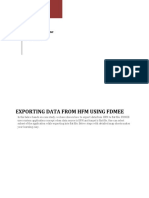 Exporting Data From HFM Using FDMEE