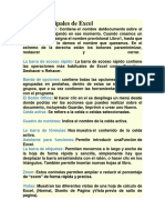 Partes Principales de Excel