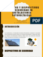 Elementos y Dispositivos de Seguridad en Instalaciones Fotovoltaicas