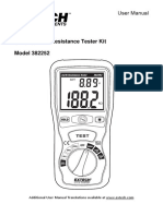 Earth Ground Resistance Tester Kit Model 382252: User Manual