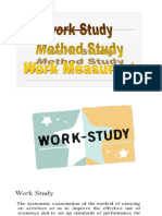 Work Study Method Study Work Measurement