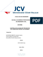 Control de Calidad de Proyectos de Carretera Según Las Normas