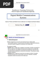 Digital Mobile Communications Systems: Southwest Jiaotong University