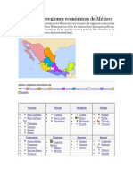 Regiones Económicas de México